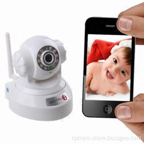 H.264 P2P PTZ Wi-Fi 32GB TF Card Baby Monitors with IR-cut IP Camera Supports iPhone Android View